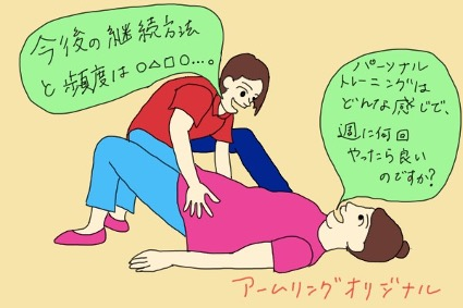 トレーニングの管理をしてくれる