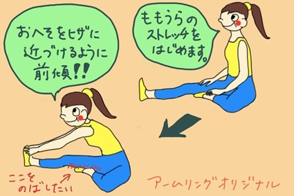 もも裏（ハムストリングス）のストレッチ