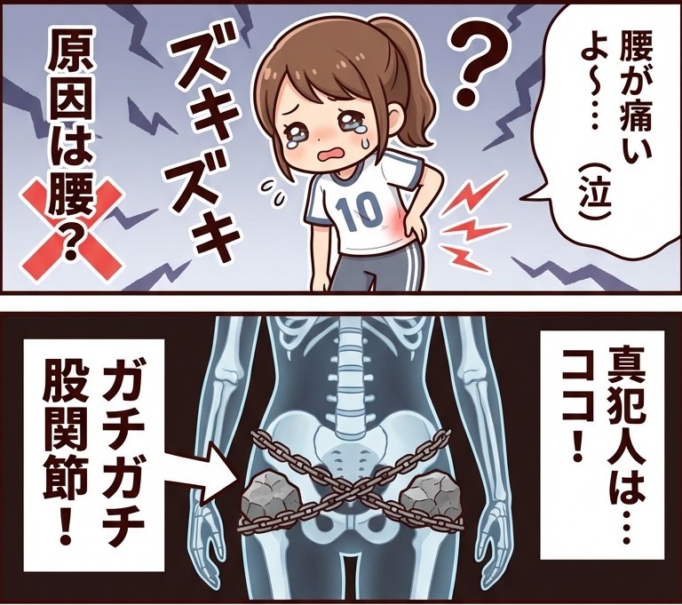 股関節　硬い